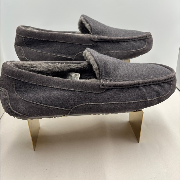 UGG Men's wool suede Charcoal Slip-On Loafers custom Sz 17 slippers - Picture 8 of 10